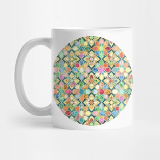 Gilded Moroccan Mosaic Tiles Mug